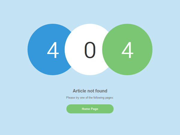 404 page